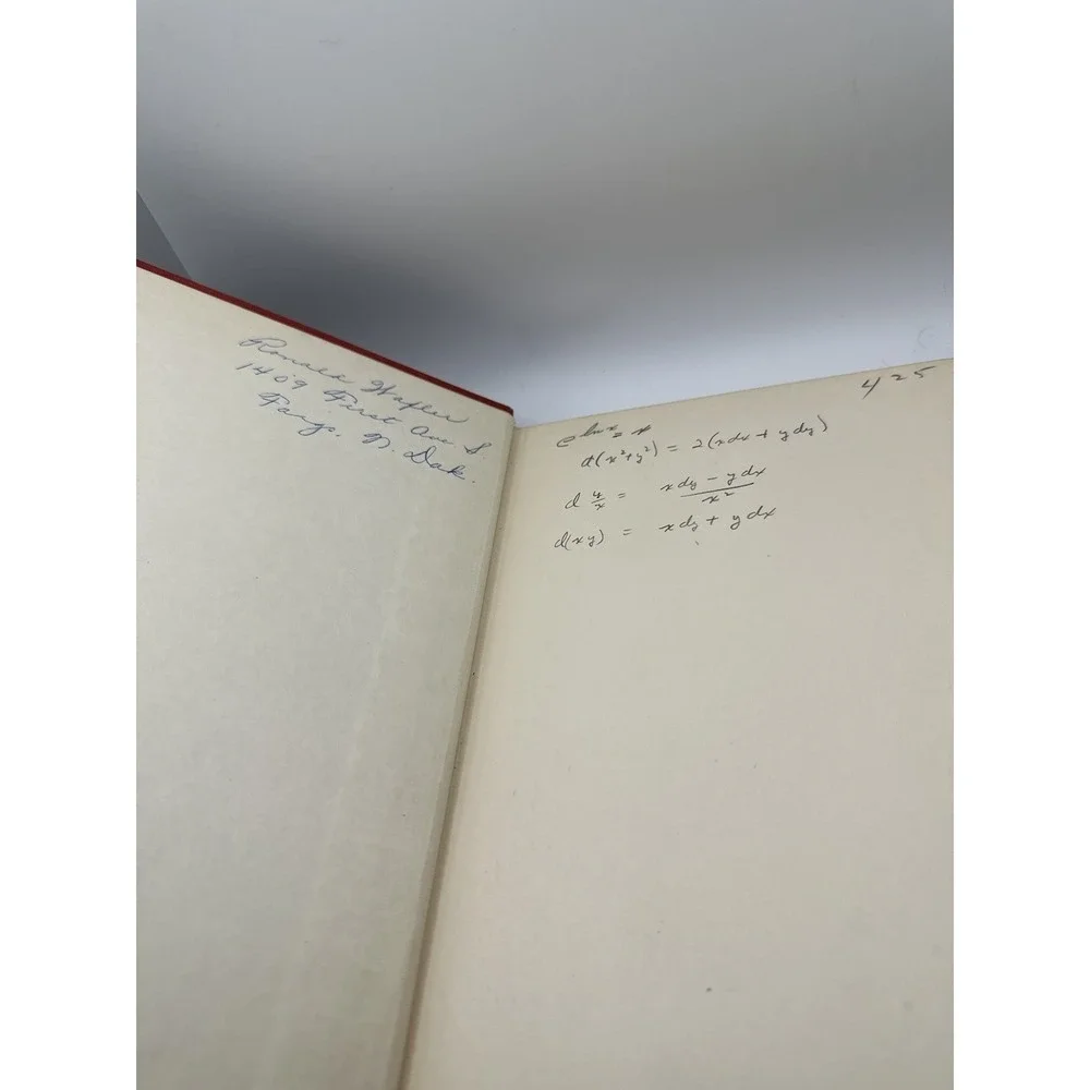 Elementary Differential Equations Lyman‎ M. Kells Fourth Edition 1954 Math Book